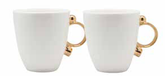 Geometrica Gold Mug, set of 2